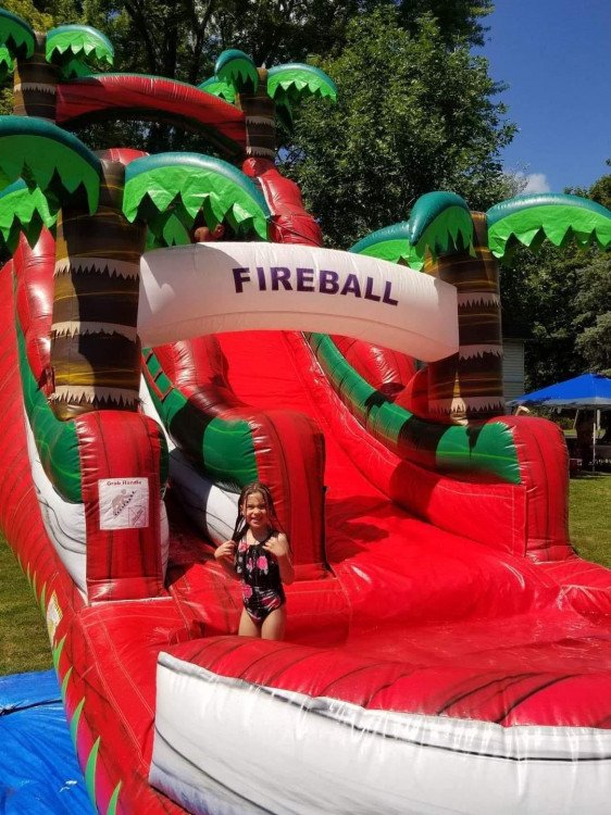 18' Fireball Water Slide - Insane Inflatables Fulton NY
