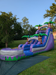 18' Purple Plunge Water Slide