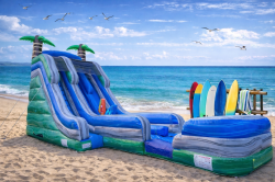 22' Dual Lane Tropical Waterslide