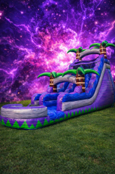 18' Purple Plunge Water Slide